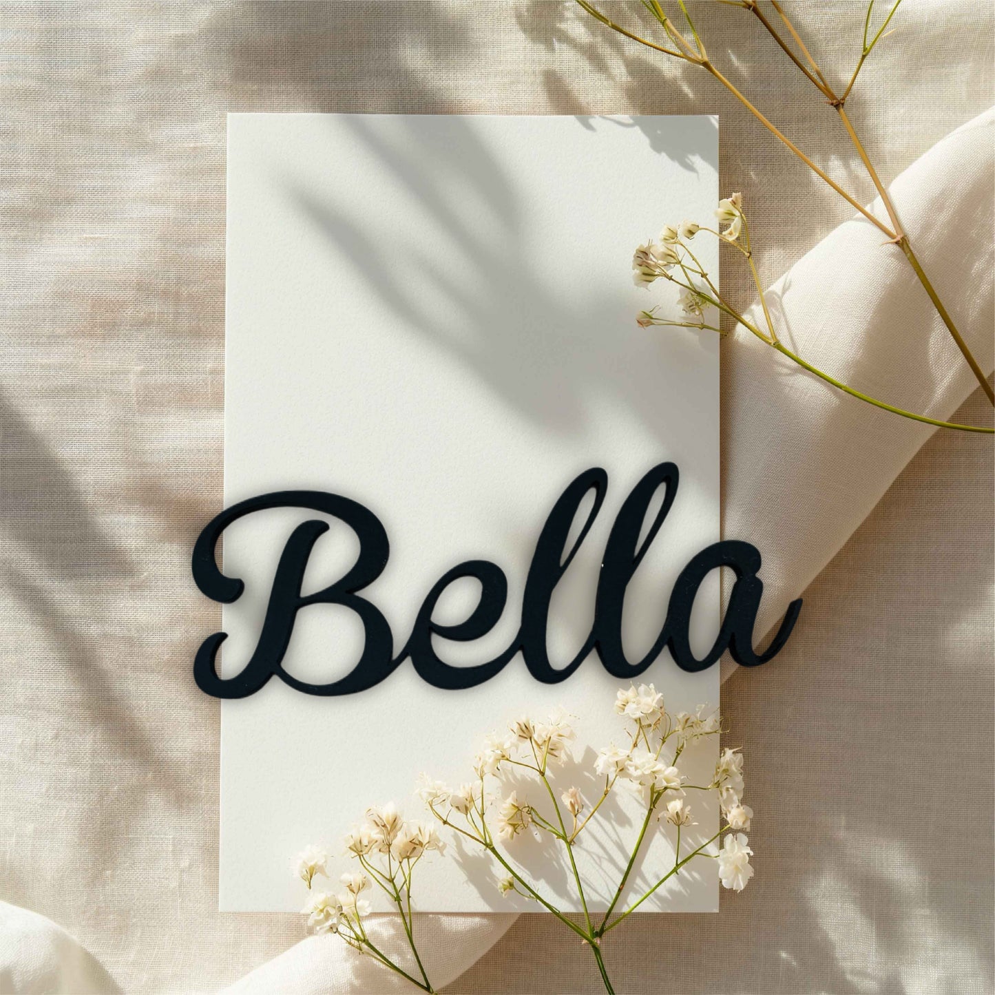 Black Acrylic Seating place cards for wedding and other events