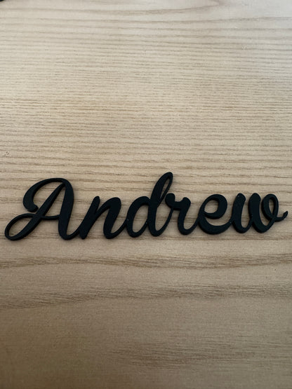 Black Acrylic Seating place cards for wedding and other events