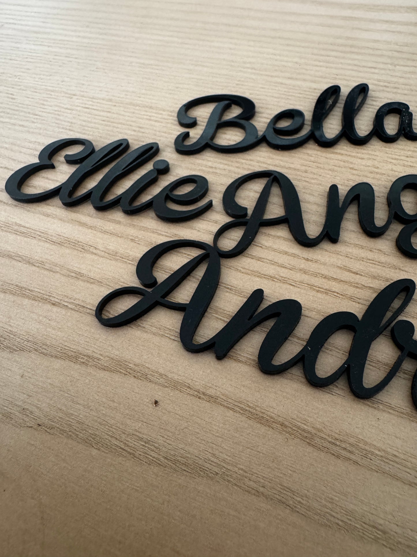 Black Acrylic Seating place cards for wedding and other events