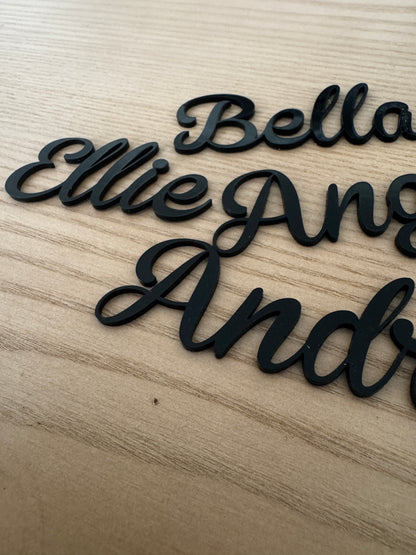 Black Acrylic Seating place cards for wedding and other events