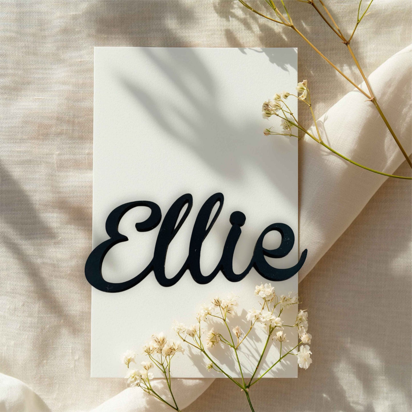 Black Acrylic Seating place cards for wedding and other events