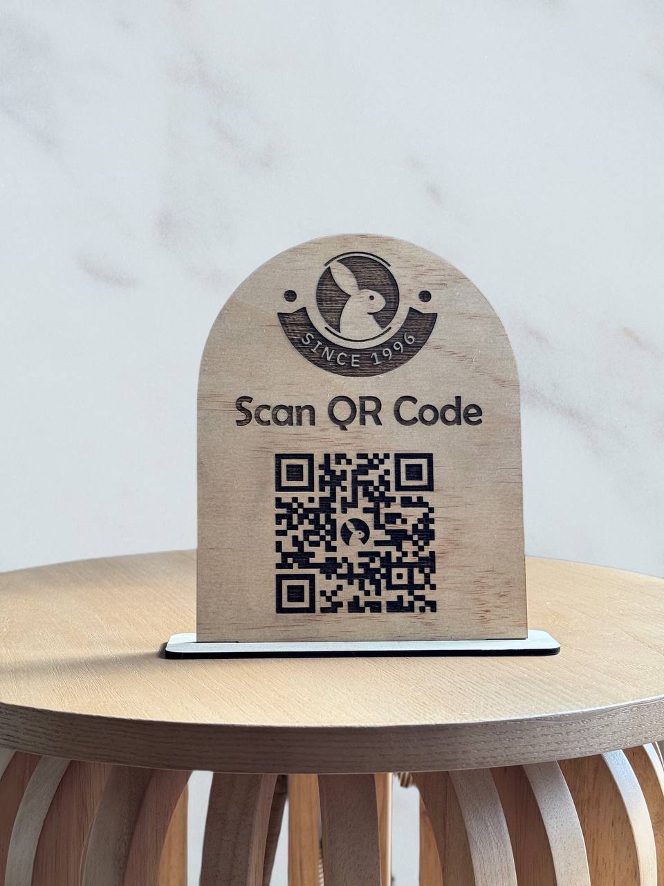 Customizable arch table and counter top sign